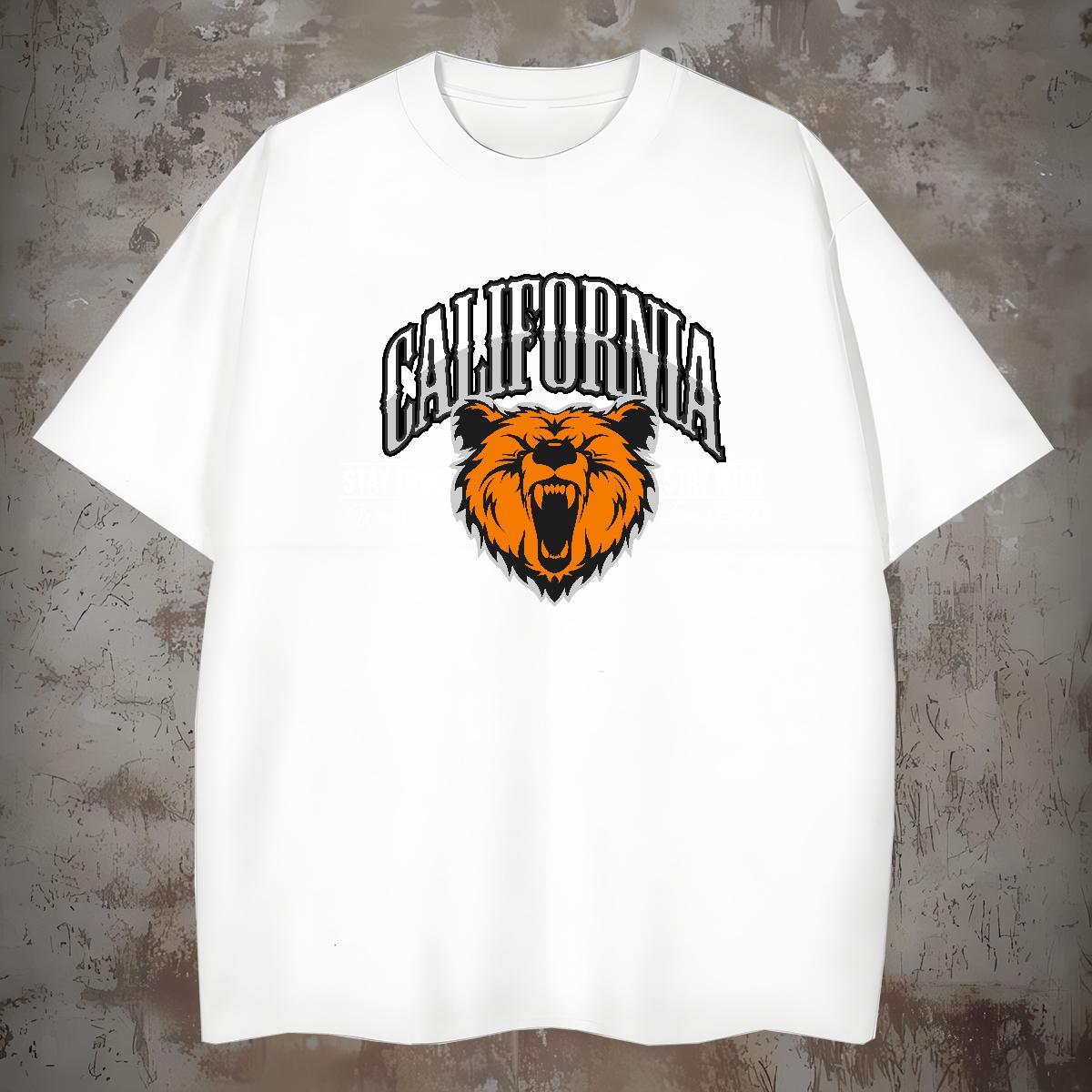 Popular T-Shirts for Men animal Short Sleeve Soft Summer Casual DIY Logo Oversized 230g Pure Cotton Men Tshirts Fashion Designer Tops Tees