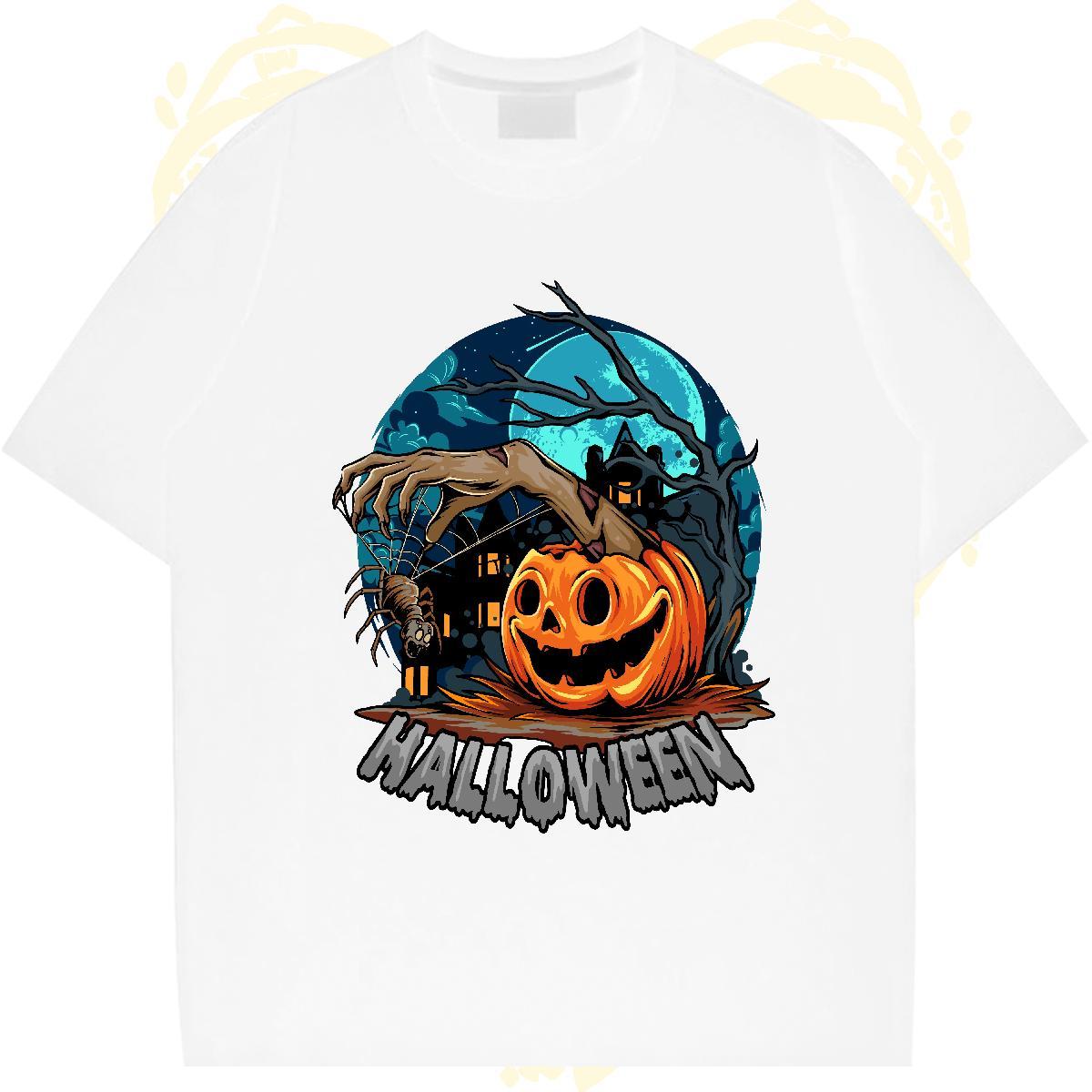Cool Design Man T Shirts pumpkin Breathable Short Sleeve Sport Anime 230g Cotton Mens Tshirts 2024 Designer Tops Tees