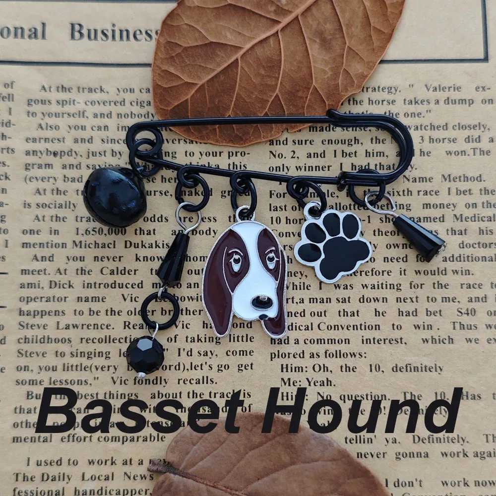 Black German Shepherd Dog Animal Brooch St. Bernard Brooch Dog Lover Gift W240815