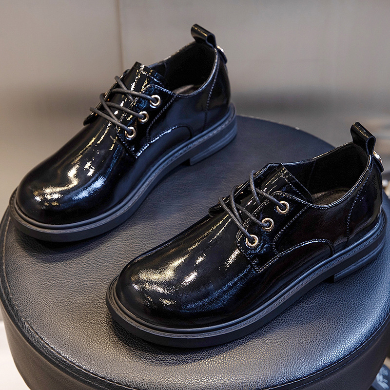 Ddmysports Little White Autumn New Small Thick Eels Versatile Genuine Leather Single Shoes Casual Fashion Women S Shoe Trend OUTDOOR