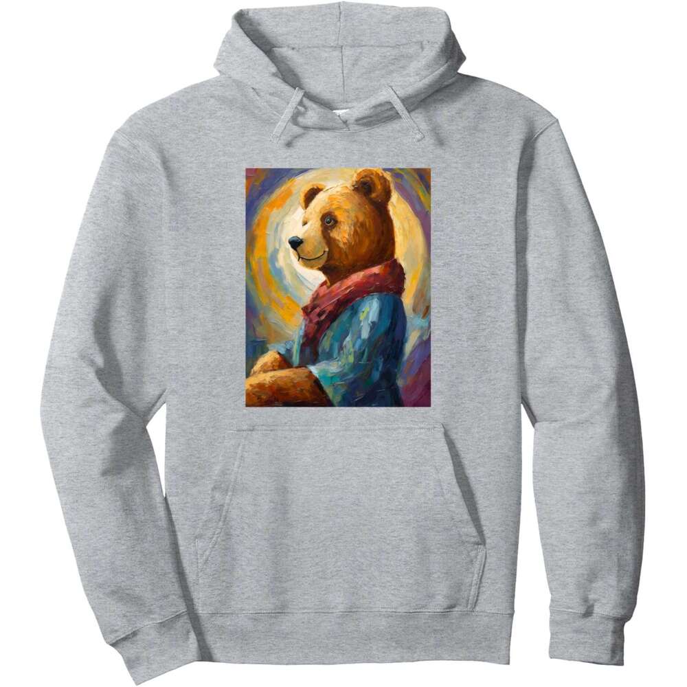 Hoodie for Mens Womens Teddy bear Water Color Brush Illustration Graphic Designs Pullover Hoodie Hoodies sweatshirt pullover jacket Long sleeve