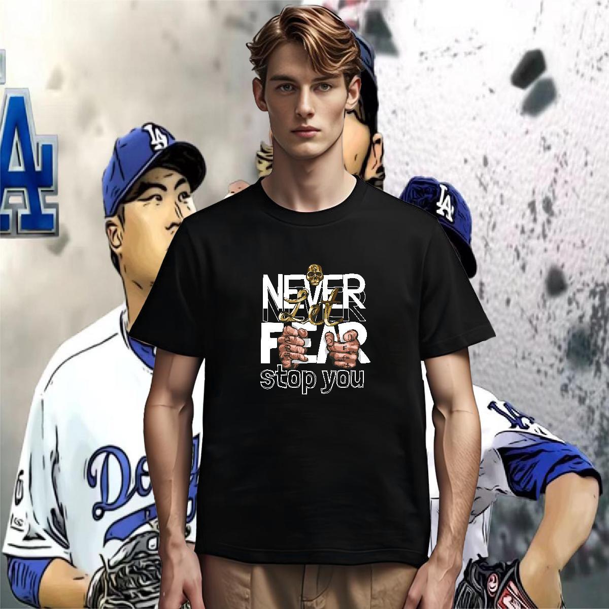 T Shirts Men 230g Cotton hand- Sports Casual Breathable Short Sleeve DIY Anime Men Tops Tees 2024 DIY Loose Fit Tee Shirt
