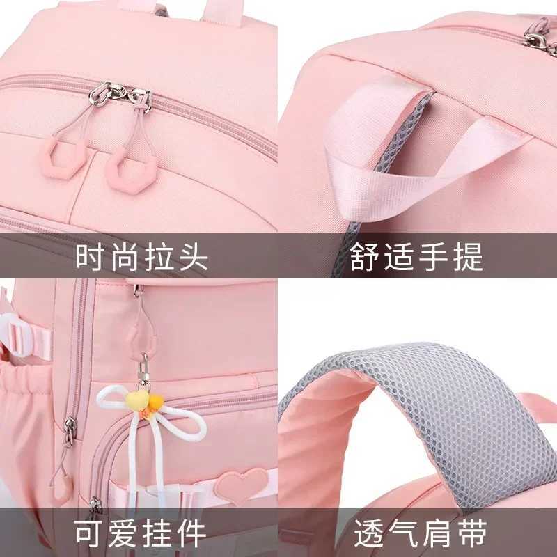 School Rolling Backpack Bags School Wheeled Backpack for Girls Kids Primary Trolley Bag for Girls School Bag Wheels for Girls Y240820