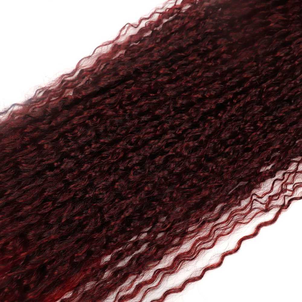 32 inch long synthetic curly ponytail extension clip on drawstring ponytail wig water wave African ponytail female hair fake W240817