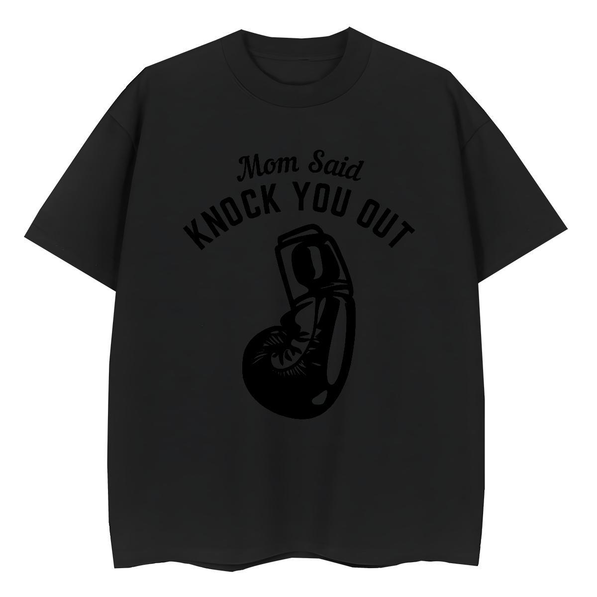 High Quality Mens Tshirts Home Outdoor 100% Cotton 230g Anime Pure Cotton boxing gloves T Shirts Men Factory Direct Tops Shirt
