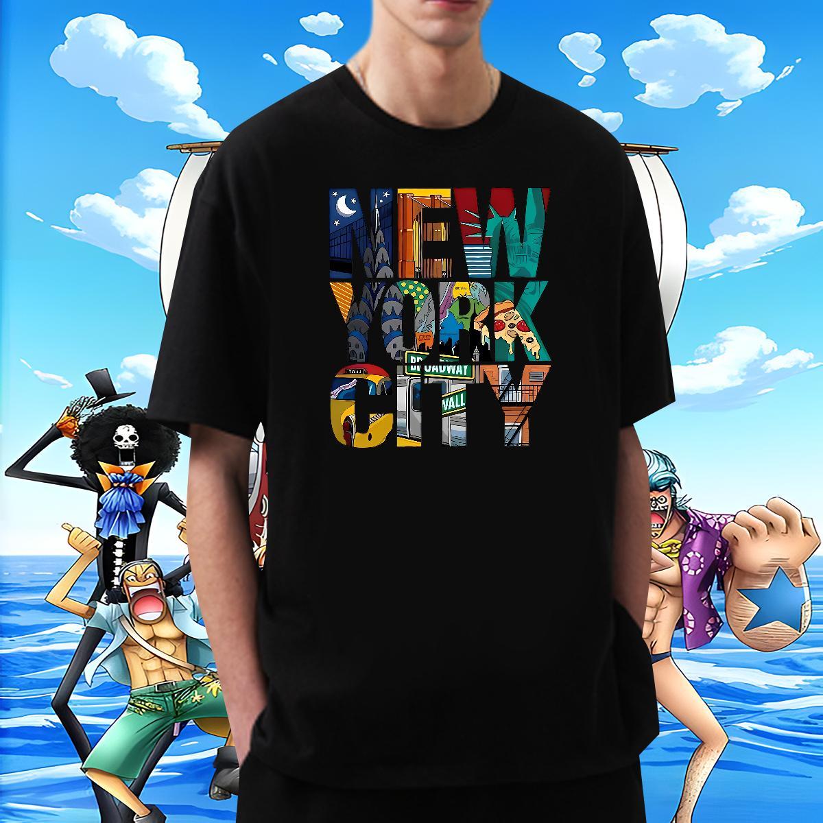 Designer Tshirt for Man Woman Daily Outfit 230g Cotton Cartoon Printing L-4XL Breathable New York Man T Shirts 2024 Designer Tee Shirt