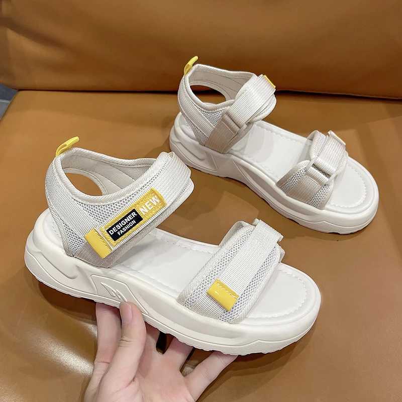 2024 new womens casual sports sandals flat Joker comfortable soft-soled sandals with simple women sandals. CL240806