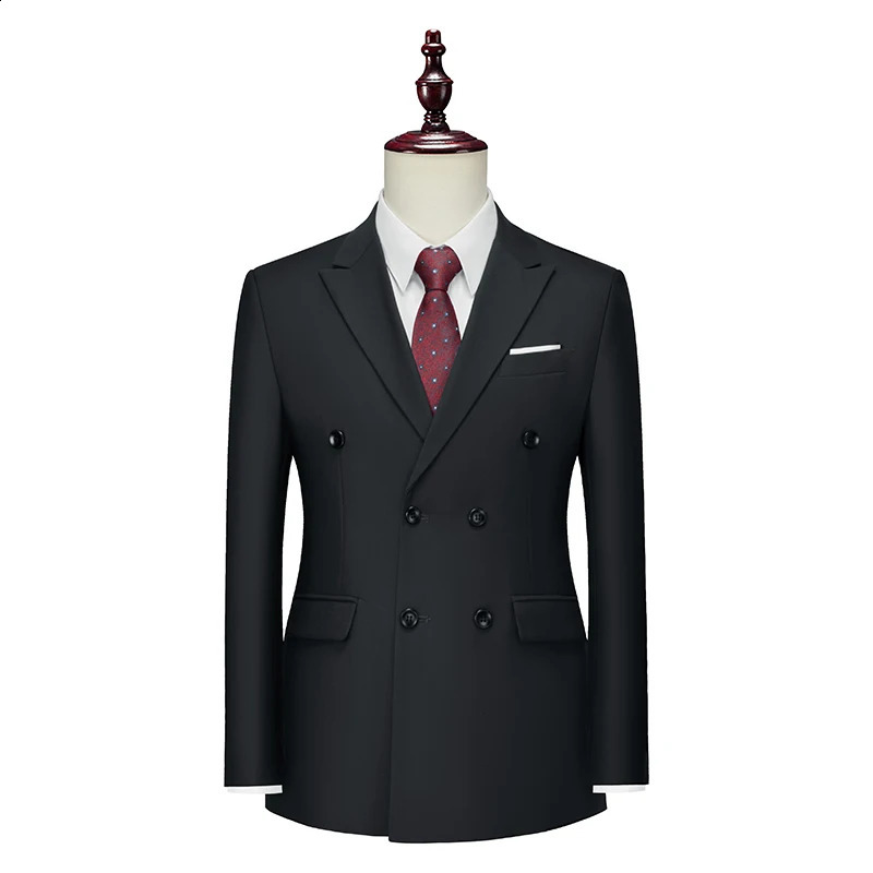 Mens Jacket Fashion Business Handsome British Style Casual Slim Solid Color Wedding Work Four Seasons M6XL 240819