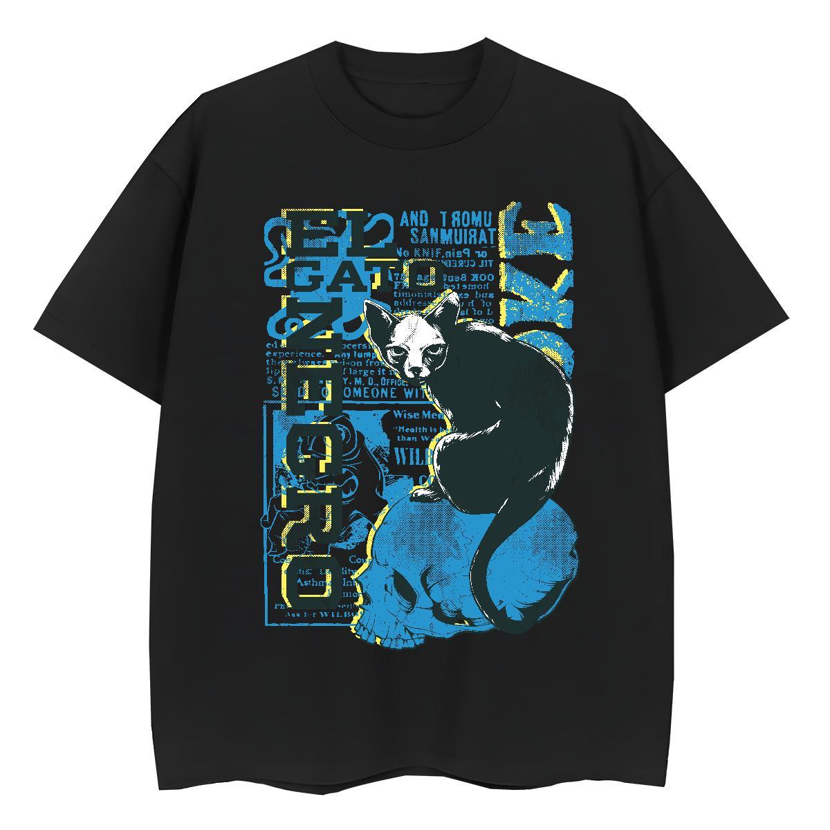 Brand Couples T Shirts Sports Street Wear Crew Neck Breathable Clothings Lady 230g Cotton letter Cartoon Anime T Shirt For Woman