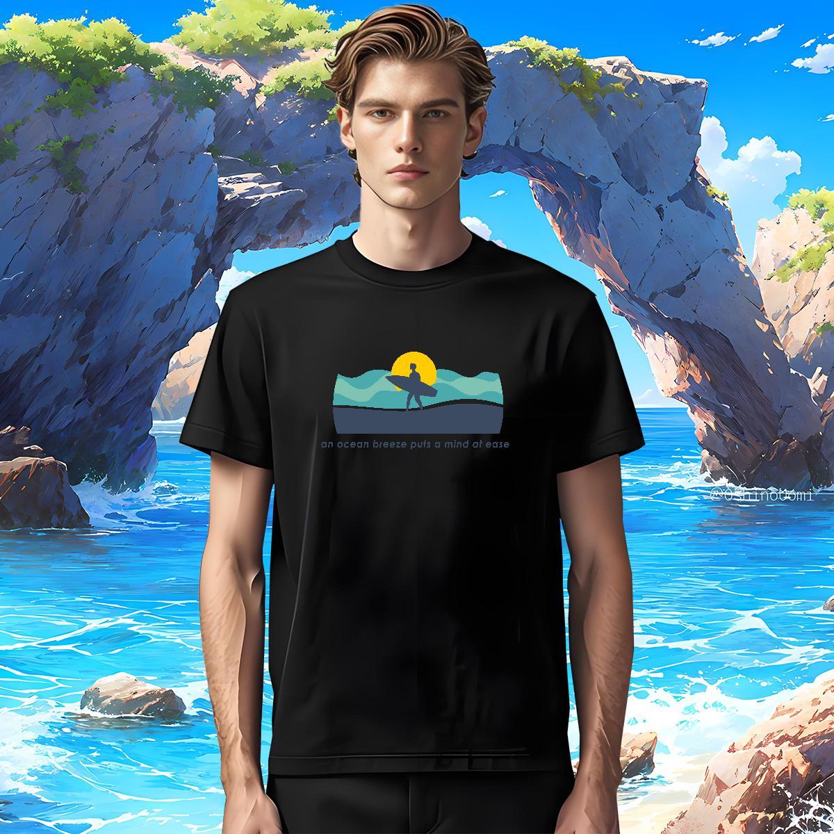 Designer beach 230g Cotton Tshirts Sport O-Neck Short Sleeve Men T Shirts New Black Oversized Tee Shirt