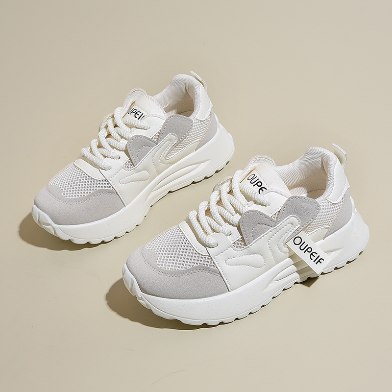Ddmysports Summer New Korean Breathable Dad Instagram Student Casual Thick Sole Running Shoes Female XFG OUTDOOR
