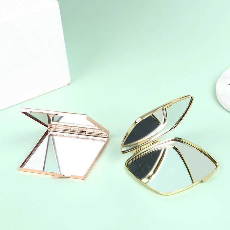 Compact Makeup Mirror Cosmetic Magnifying Round Pocket Make Up Mirror Y240819