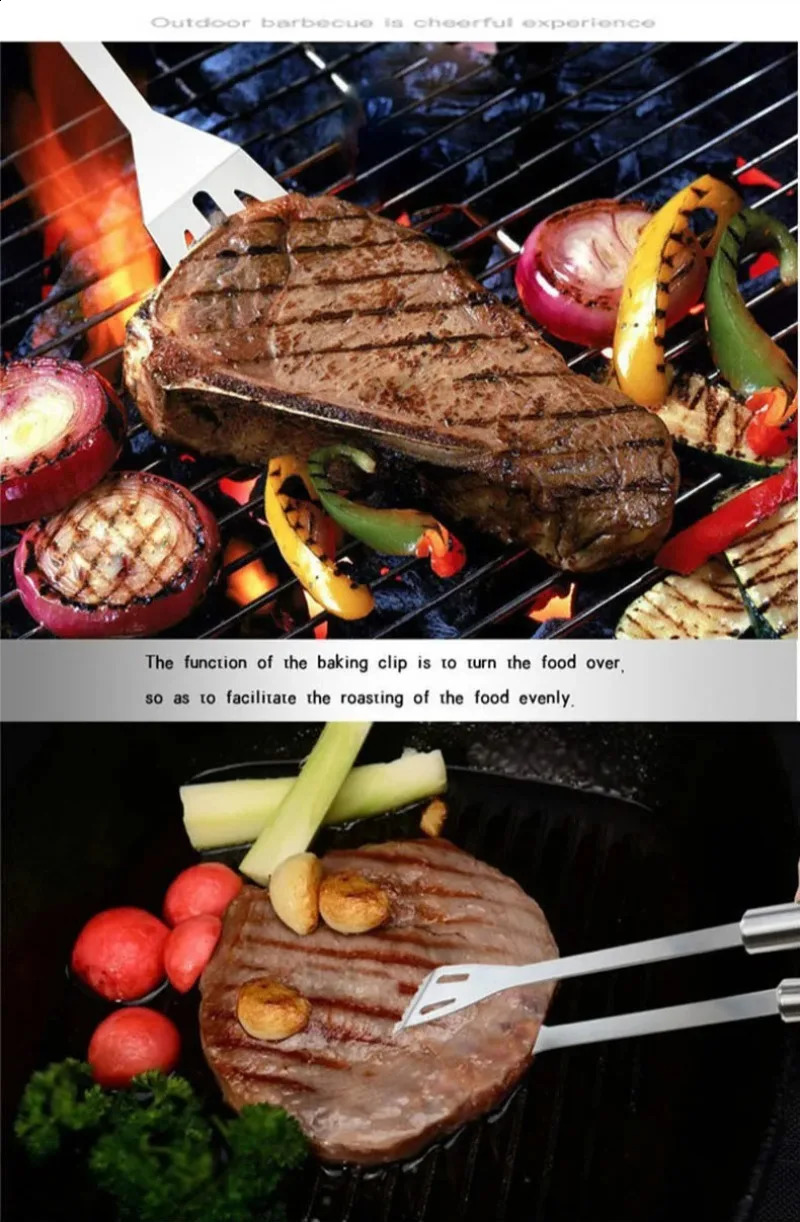 BBQ Tools Set Barbecue Utensil AccessoriesThermometer Barbeque Grilling Accessories Outdoor Gril Tools Set Bbq Utensil Set 240819