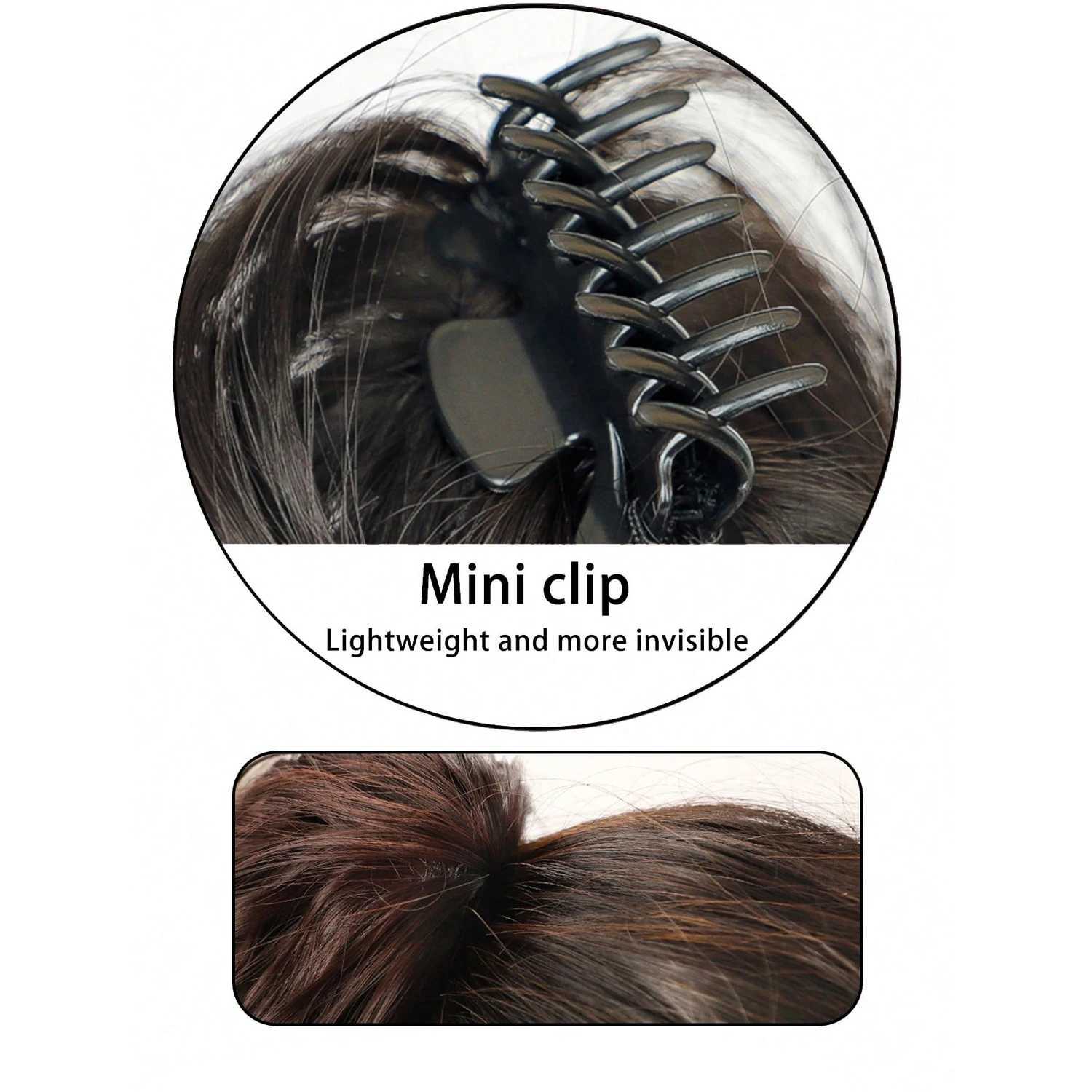 Waterfall synthetic wig grab clip fluffy sweet cool spicy girl ponytail W240817