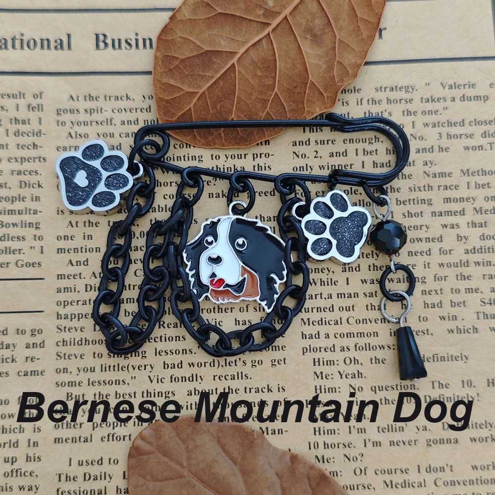 Black German Shepherd Dog Animal Brooch St. Bernard Brooch Dog Lover Gift W240815