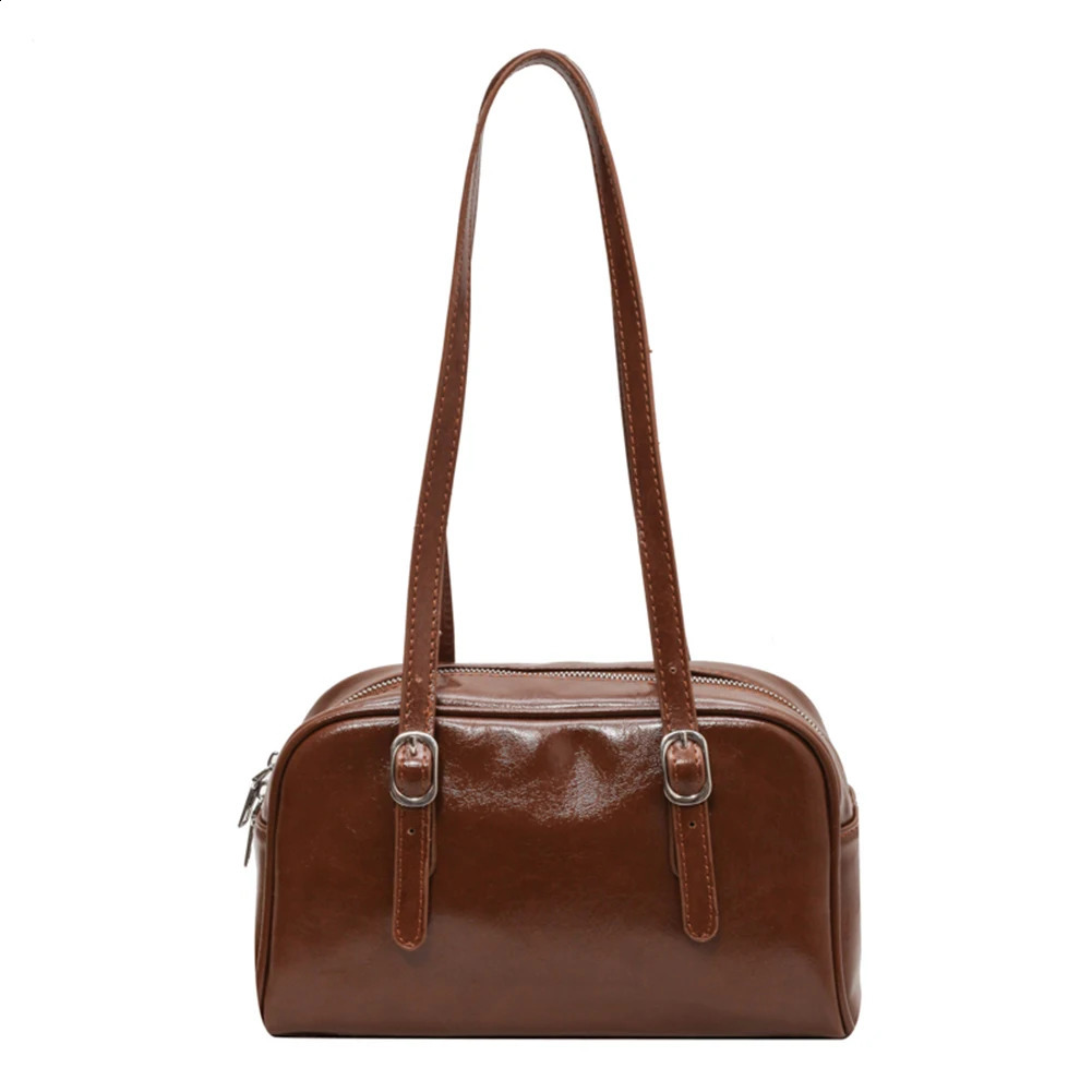 Women Shoulder Bag Solid Color Fashion Handbag with Adjustable Strap Satchel Purse Underarm for Work Shopping Travel 240819
