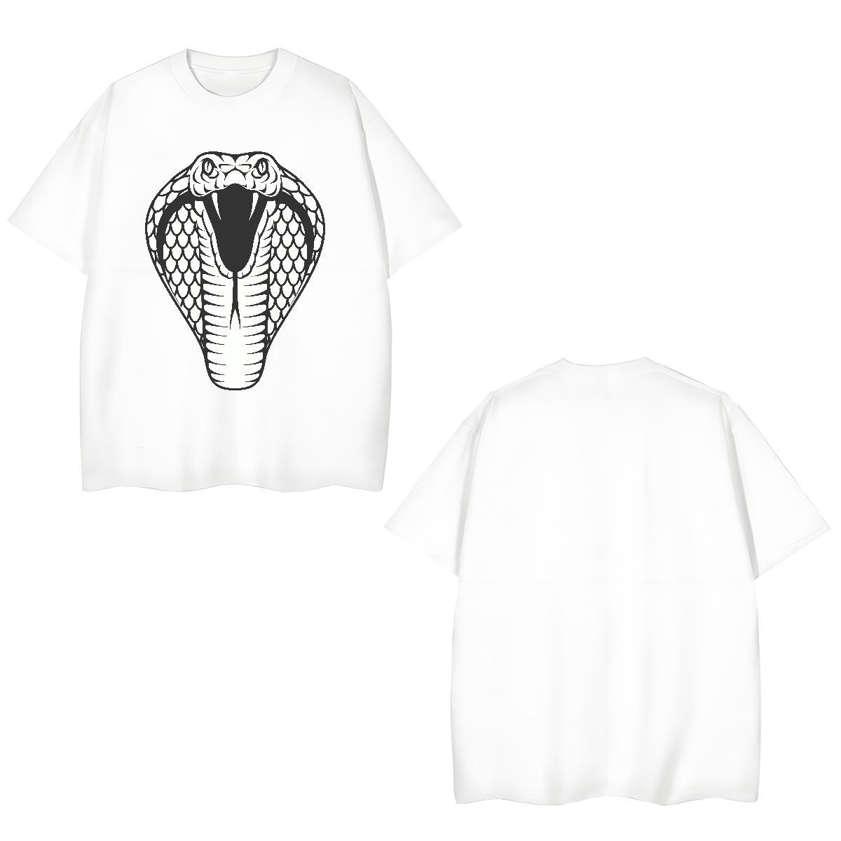 Cool T Shirts Men cobra Pure Cotton Home Outdoor Custom Cartoon 230g 100% Cotton Men Tshirts 2024 DIY Polos