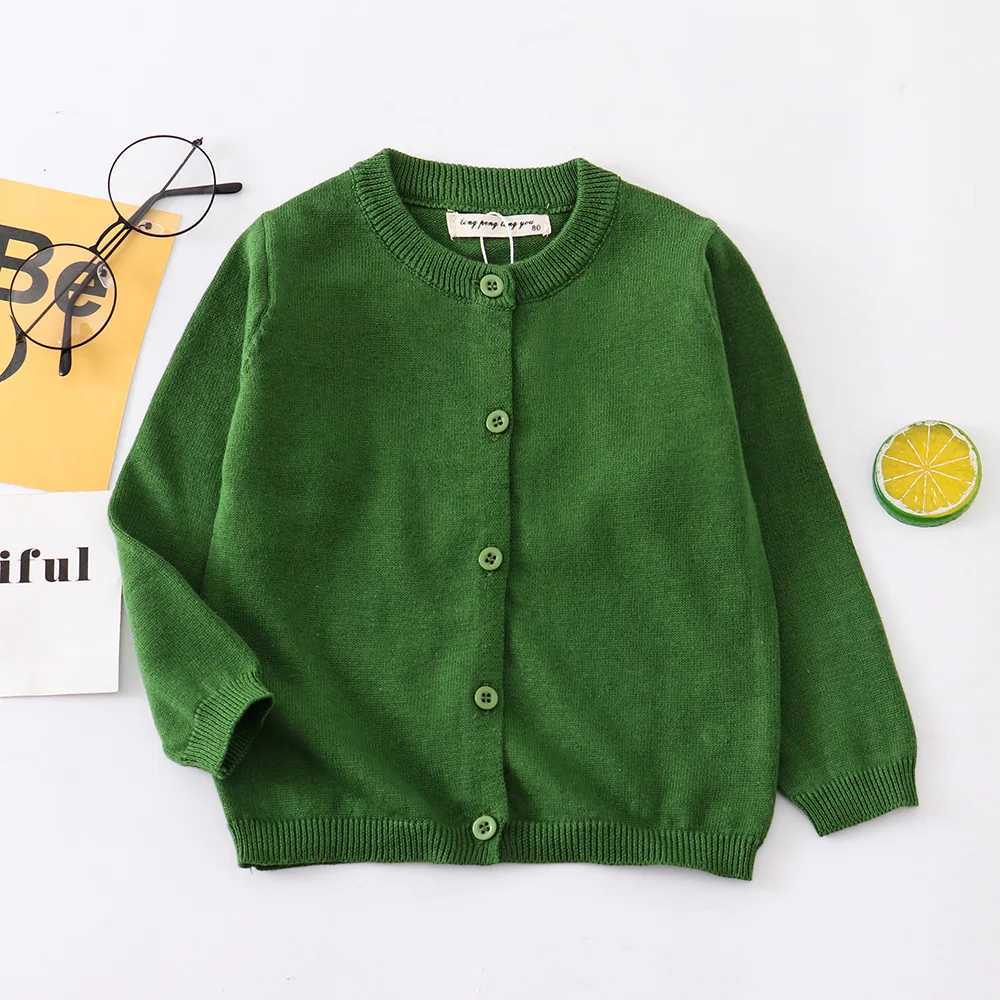 Spring Autumn Sweater for Baby Girls Cardigans Coat 1-6 Year Childrens Clothing Boys knitting Sweaters Kids Cardigans SolidXJ240819