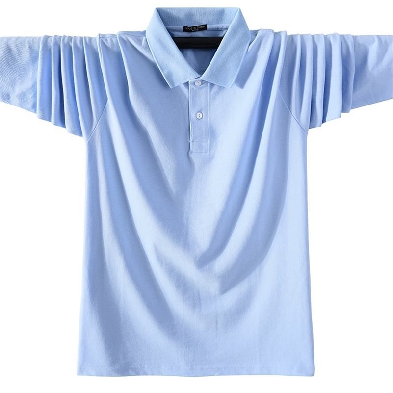 100% Cotton High Quality Mens Polo Shirts Solid Color Classic Casual Long Sleeve Polos Homme Fashion Men Clothing Lapel Tops 240819