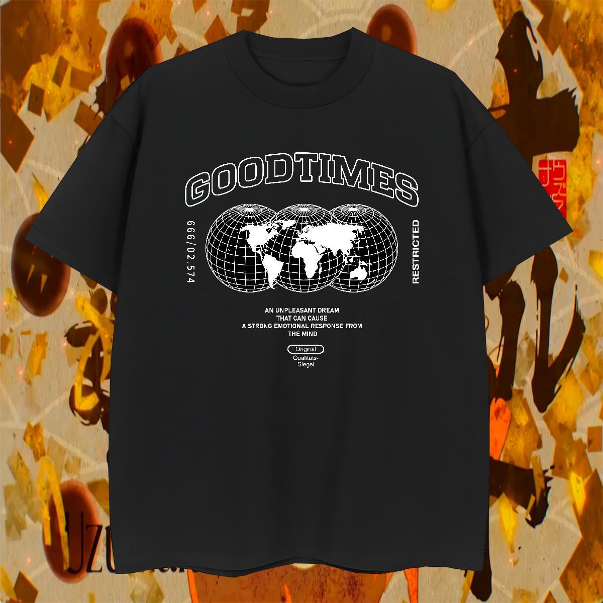 Loose Mens Tshirts Street Wear 100% Cotton 230g DIY Printed Breathable worldwide T-Shirts Free Shipping Tops Tees