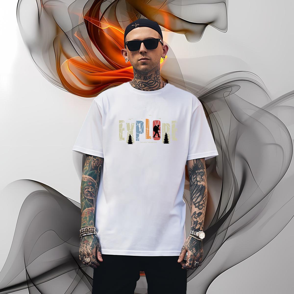 Cool Design letter Mens T Shirts Hip Hop Tshirt for Man Woman 230g Pure Cotton Classic Casual Crew Neck Breathable Cartoon Printing L-4XL Tees