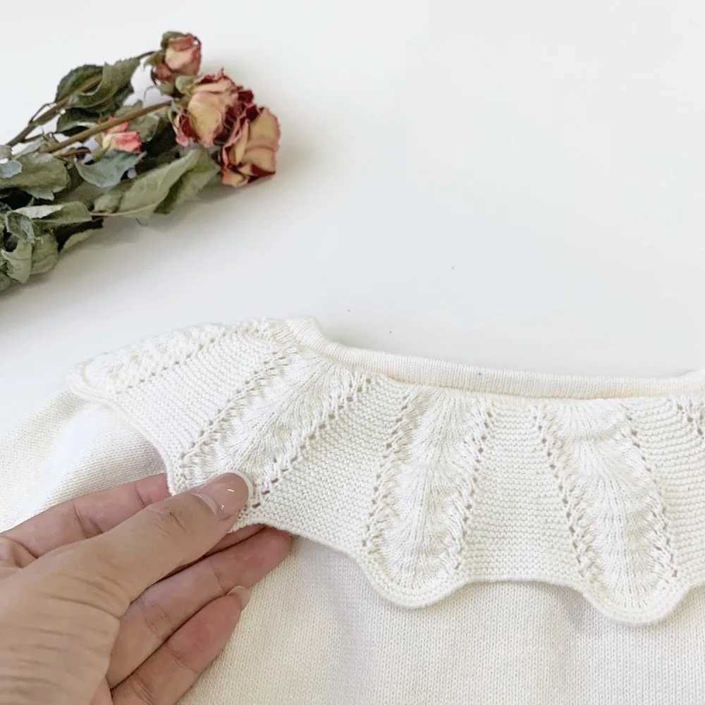 Baby Girls Cotton Knitted Coat Girl Pink Sweet Cardigan Toddler Kids Autumn Winter Clothing 2-7YXJ240819