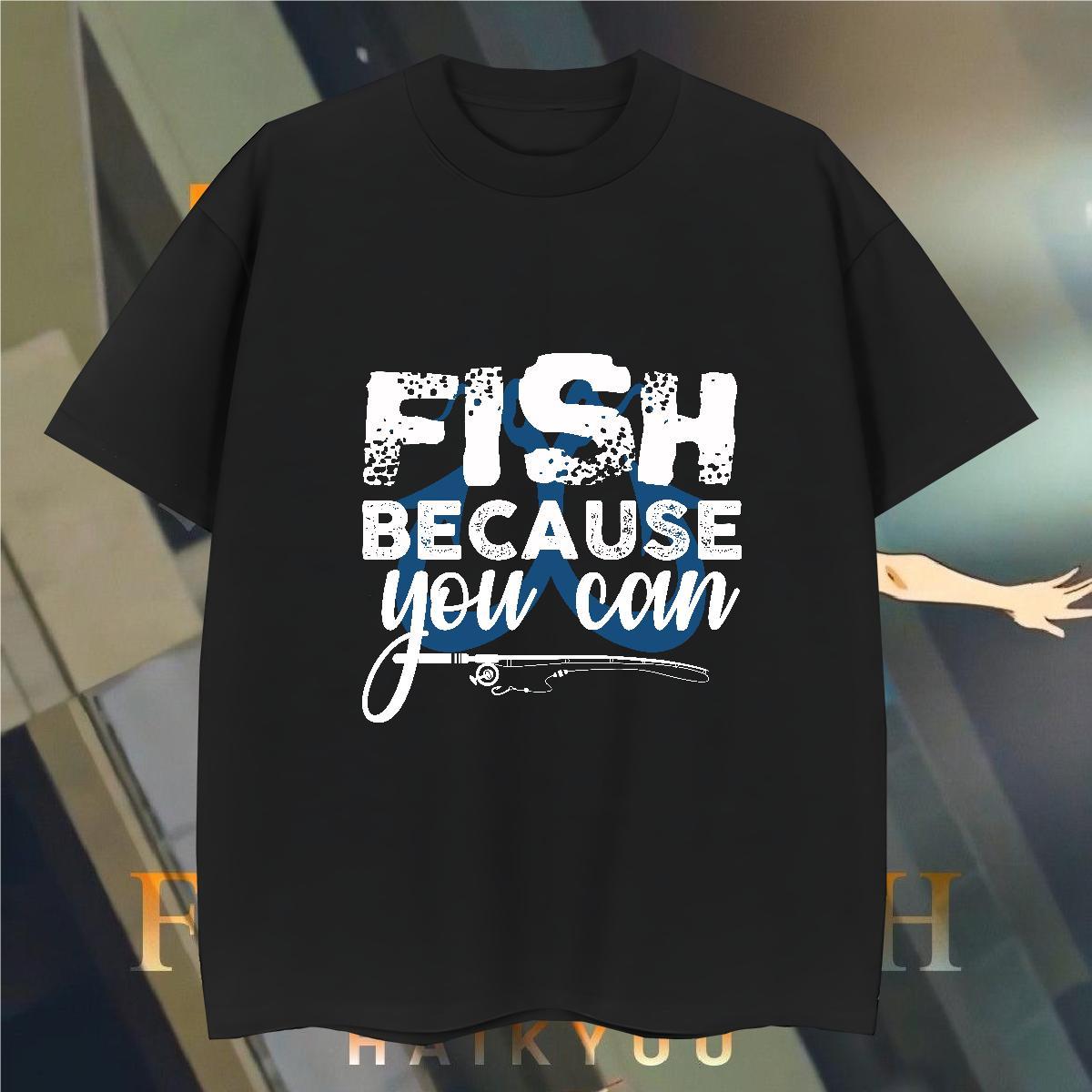 High Quality fish 230g Pure Cotton Tshirt for Man Woman Daily Outfit Breathable Short Sleeve T-Shirts Casual New Graphic Clothings