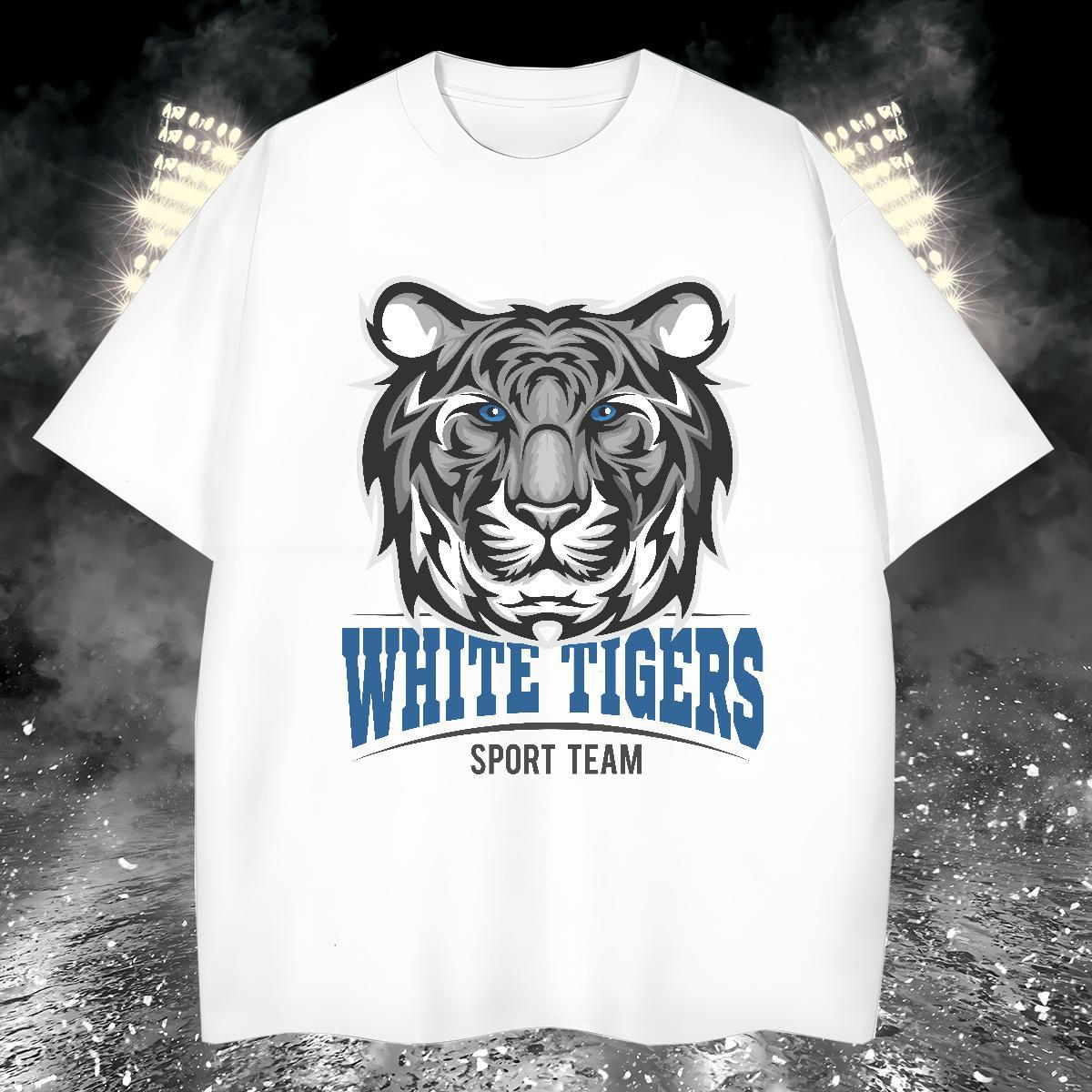 Unisex Man T Shirts tiger Breathable Short Sleeve Daily Outfit Custom Print Plus Size 230g 100% Cotton Mens Tshirts Fashion Design Top Tees