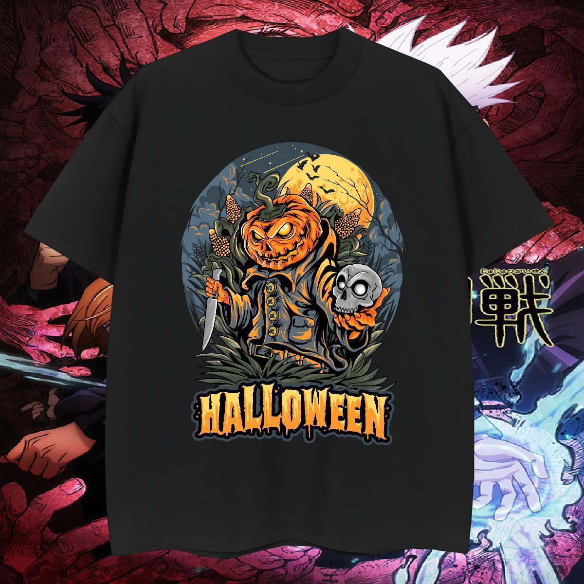 Cool Design T Shirt For Man pumpkin Short Sleeve Soft Outdoor DIY Logo Oversized 100% Cotton 230g Men Tshirts Brand Tops Shirt