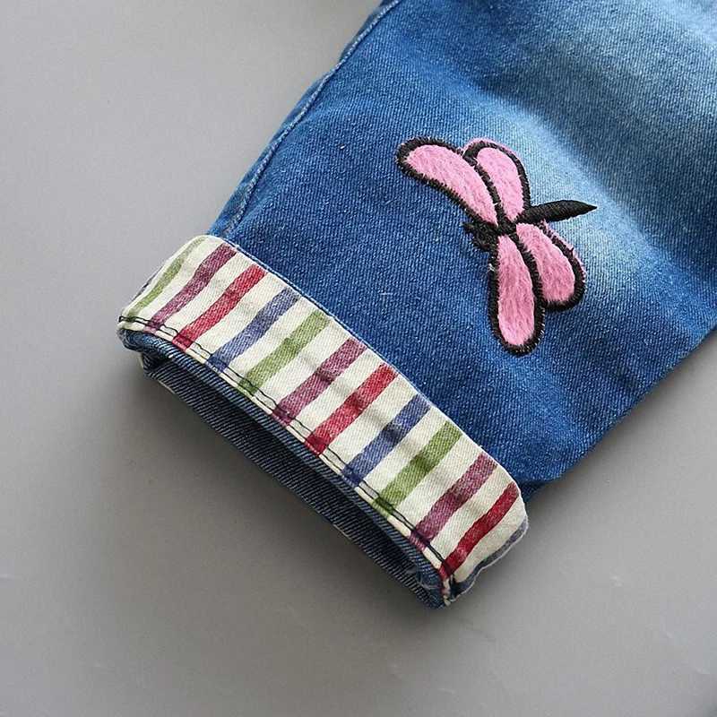 IENENS childrens jumpsuit baby girl clothing Trouser childrens girl pants denim jeans Overalls Dungarees W241227