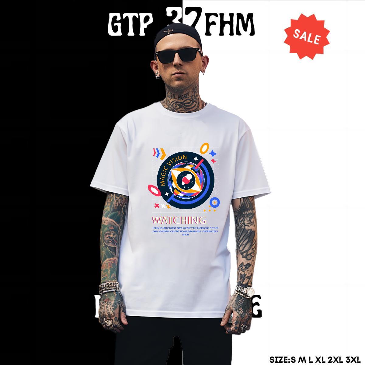 Loose Fit Tshirt for Man Woman Spring Summer 100% Cotton 230g DIY Anime Breathable Short Sleeve watching Men T Shirts Fashion Design Tshirts