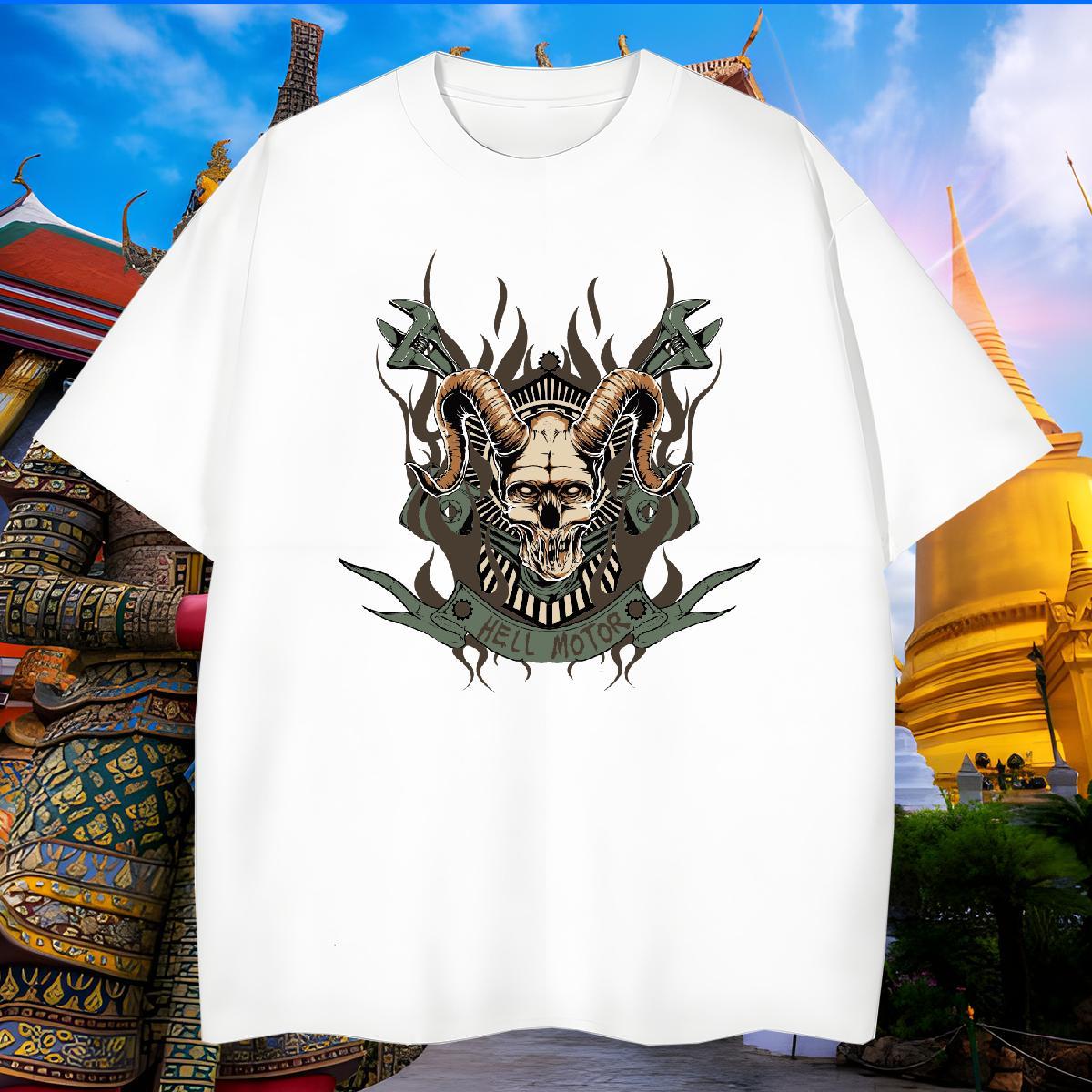 Loose Man T Shirts shape Crew Neck Breathable Sport Black Oversized 230g Cotton Men Tshirts Casual New Clothings