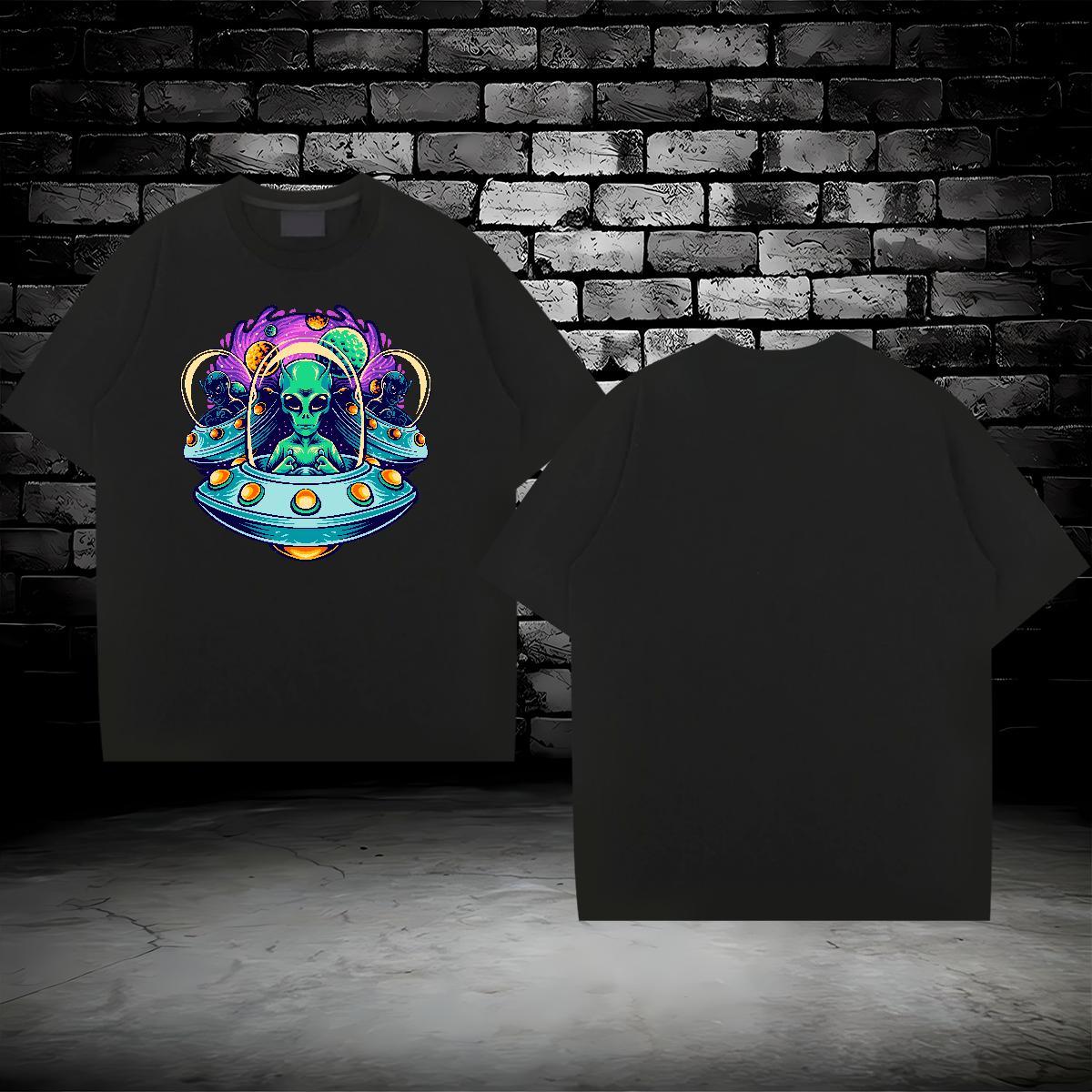 Cool Design ET 100% Cotton 230g Men Tops Tees Sport Breathable Short Sleeve Man T Shirts DIY Customized Cartoon Print Top Tees