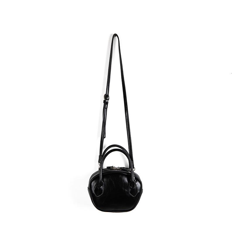 Fashion Korean version bowling bag, women's Boston Xia Xiaoxiang style, high-end and niche temperament, crossbody handbag