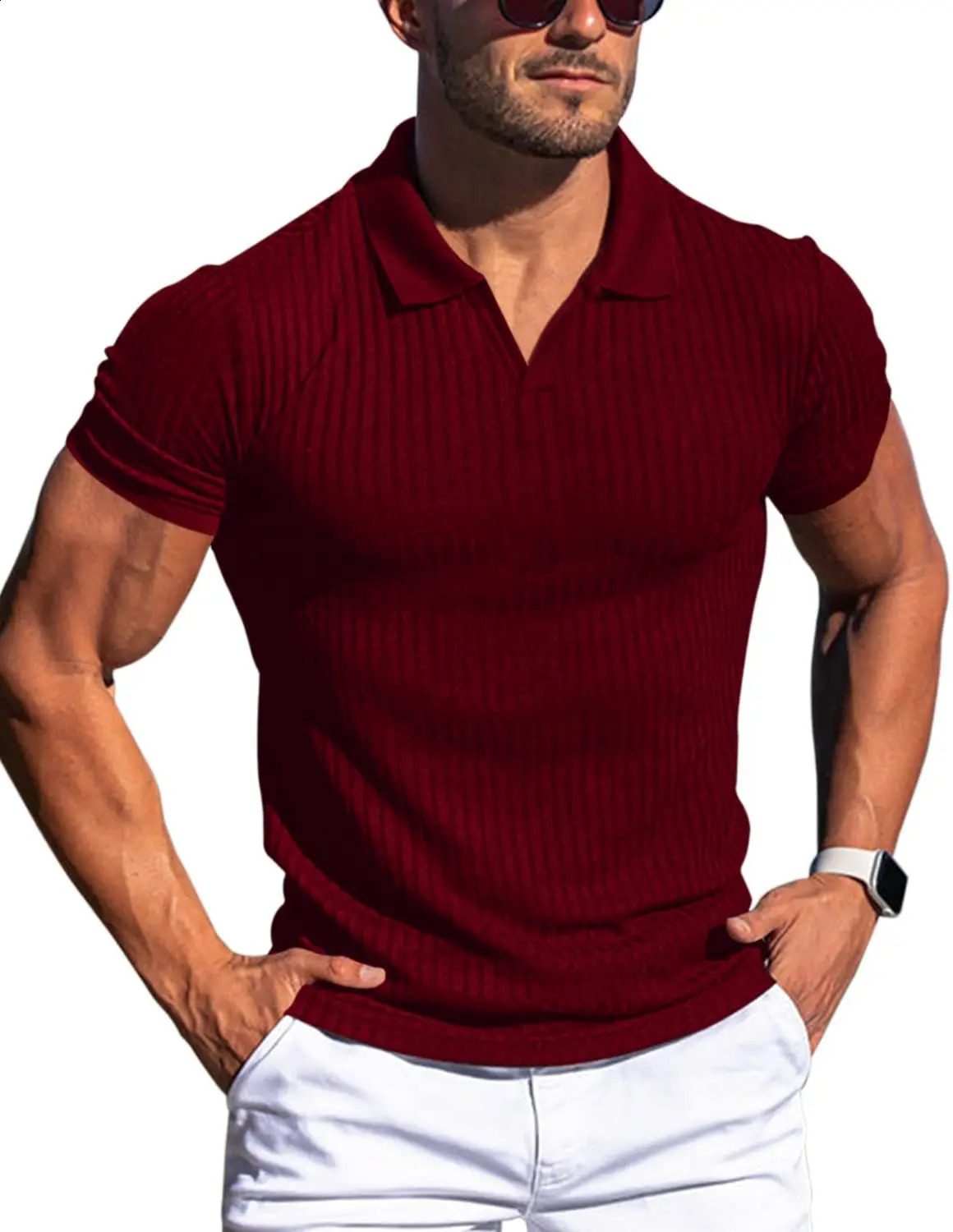 Summer Classic cultivate ones moral character Polo Shirt Men Short Sleeve Tee Shirt Breathable Casual POLO shirt 240820