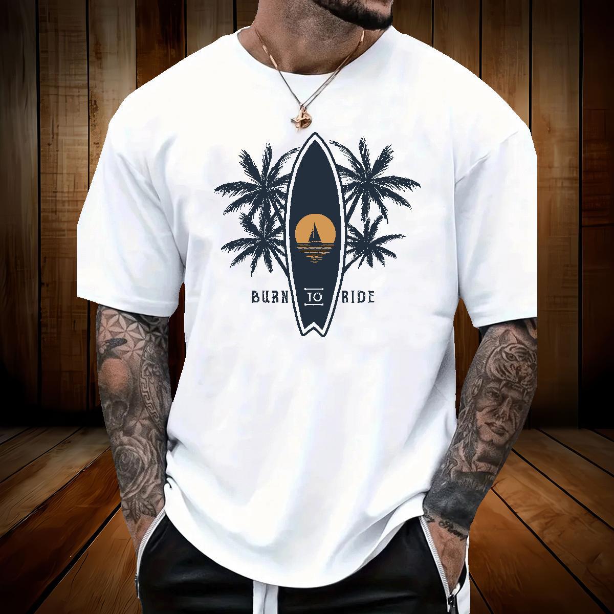 New Mens Tshirts sea Street 230g Cotton Clothes Breathable Soft Loose Men T Shirts Oversized 4XL