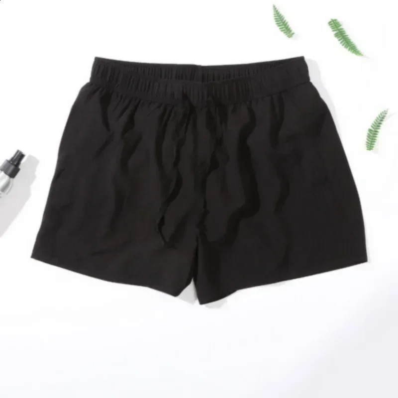 Running cargo short leg quick drying beach mens sports shorts elastic jogging casual pants 240819