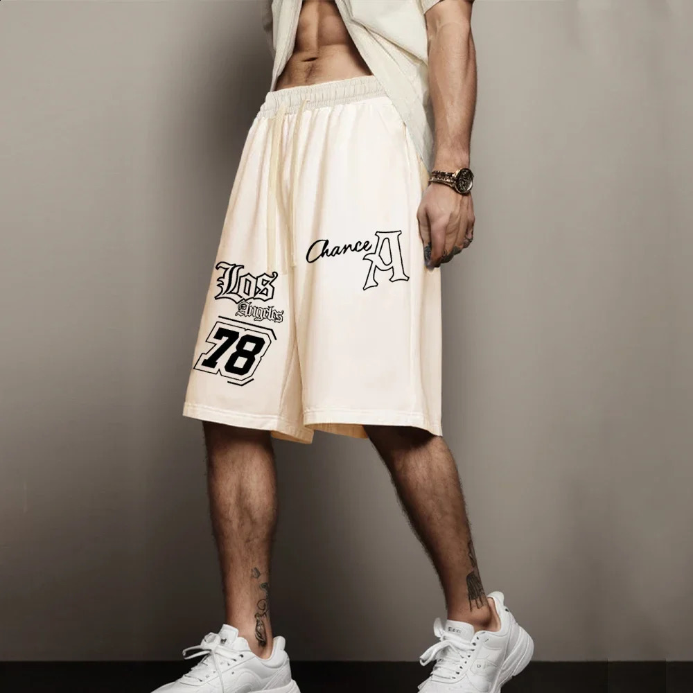 Summer running shorts Los Angeles printed sports mens casual jogging basketball loose dry gym 240819