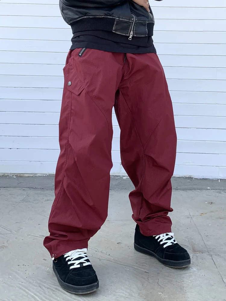 R69 Outdoor Waterproof Pants Hi Hop Baggy 240819