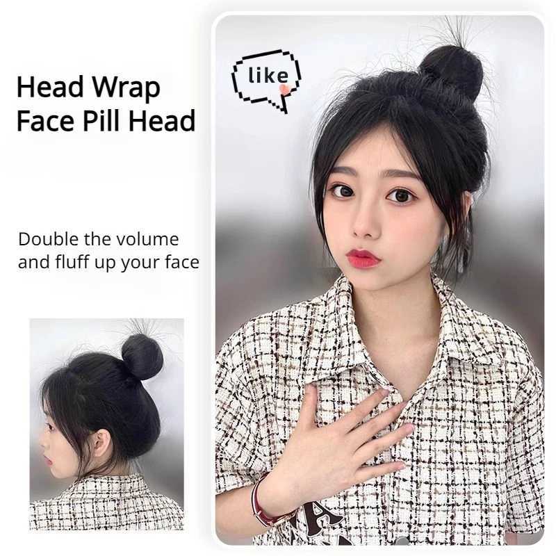 Fashionable wig ponytail self twisting hair bundle pill head medium length simulation suitable for womens daily gatherings W240817