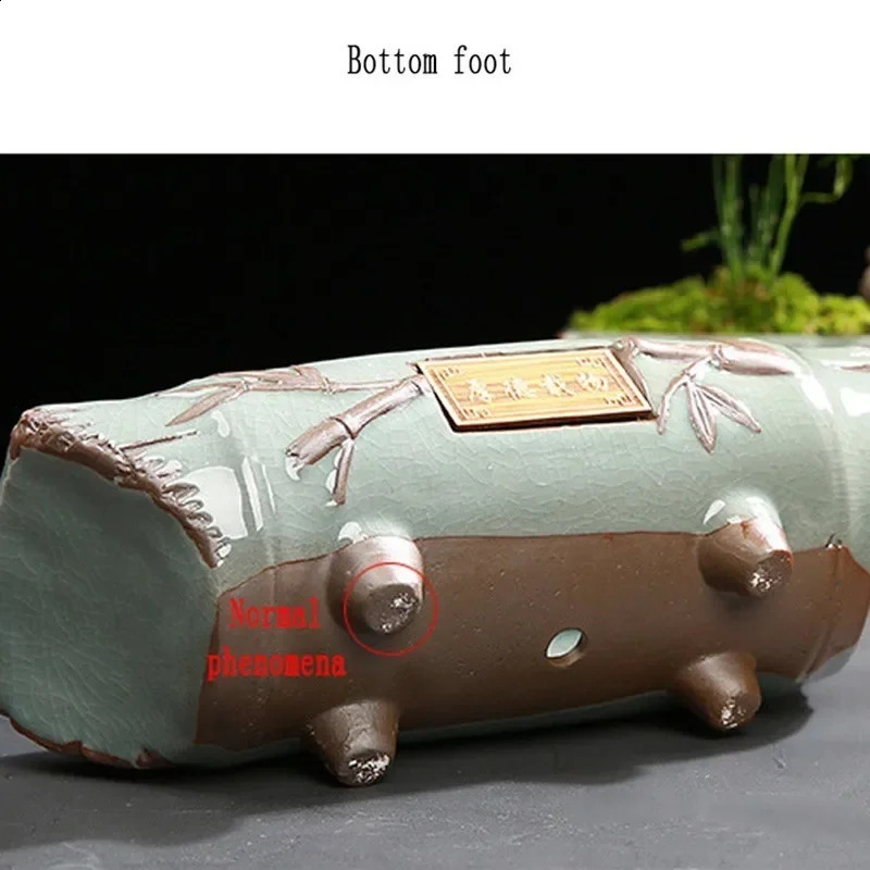 Creative Ceramic vintage Flower Pot Simple Succulent Plant Container Green Planters Bonsai Pots Flowerpot Home Decoration 240819