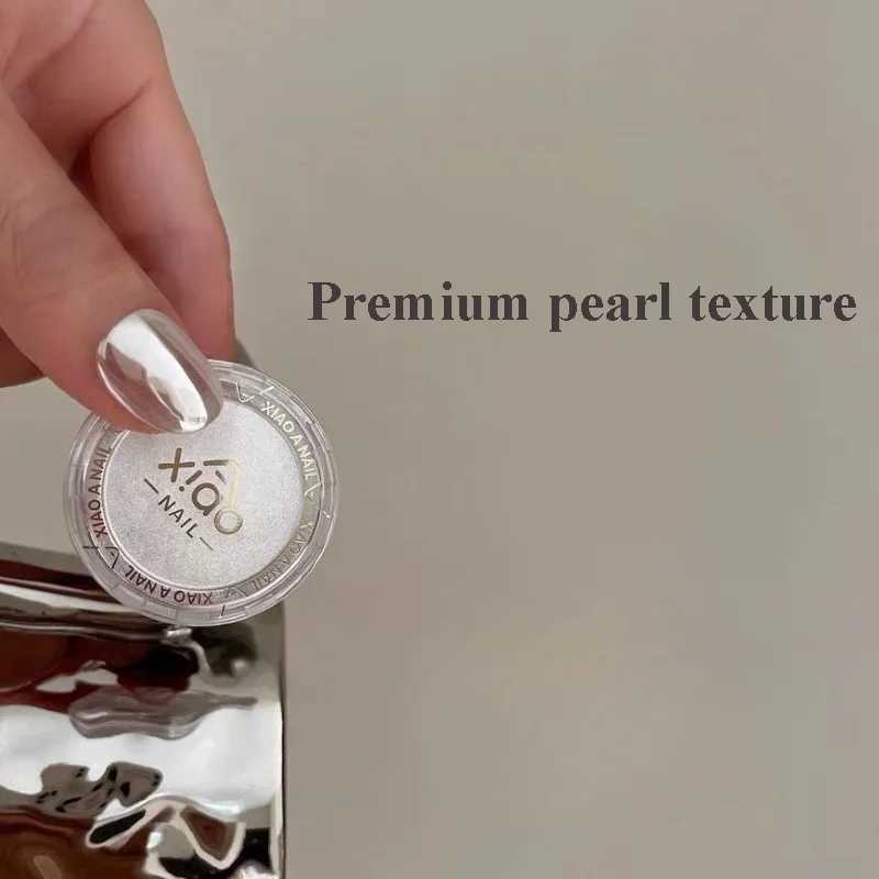 Moonlight Mirror Fine Nails Glitter 1jar Plating Aurora Chrome Nail Powder High-Gloss Pigment Aurora Pearl Rubbing Dust toolsXJ240815