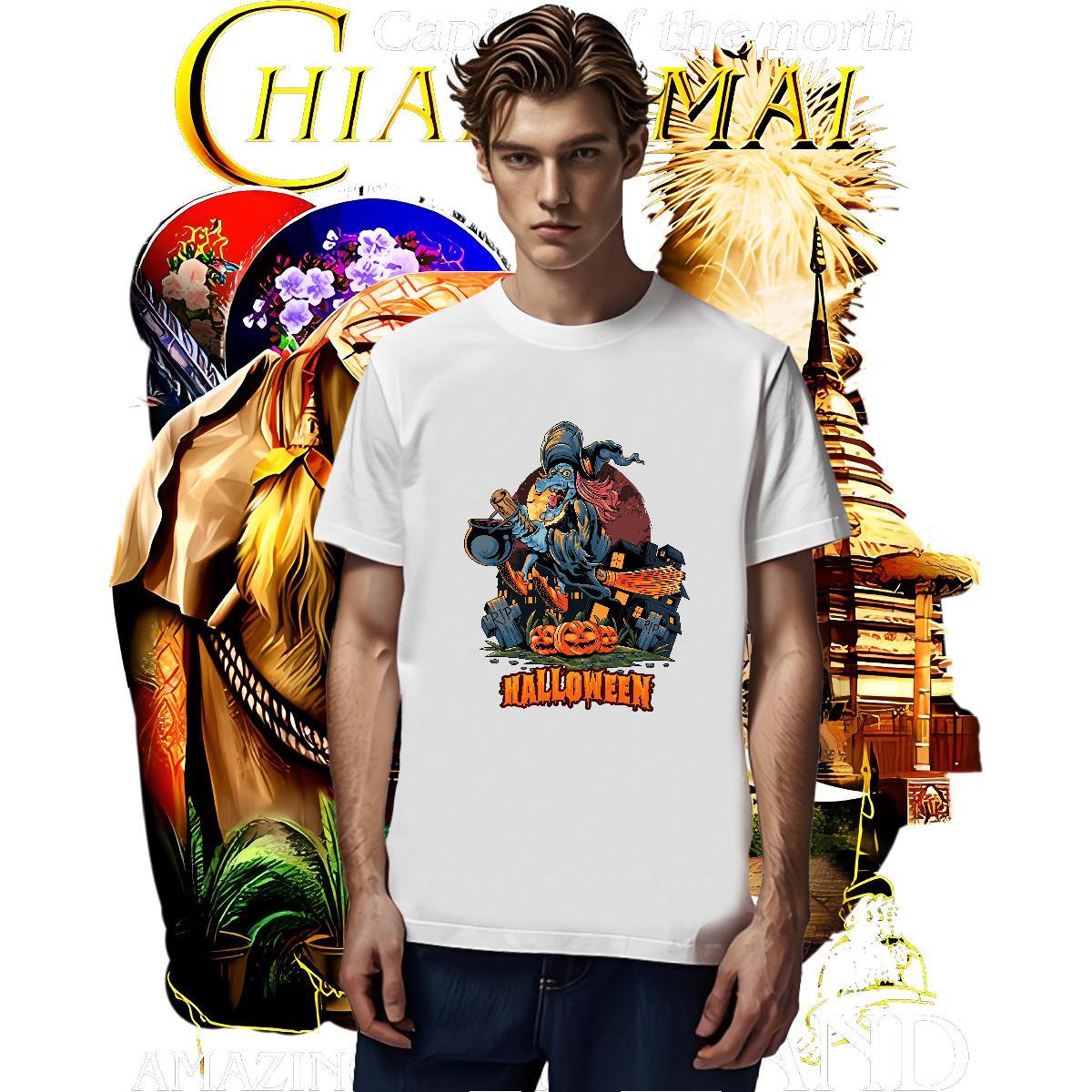 Loose Fit T-Shirts for Men pumpkin Breathable Soft Hip Hop Black Oversized 230g Pure Cotton Couples T Shirts Fashion Designer Polos