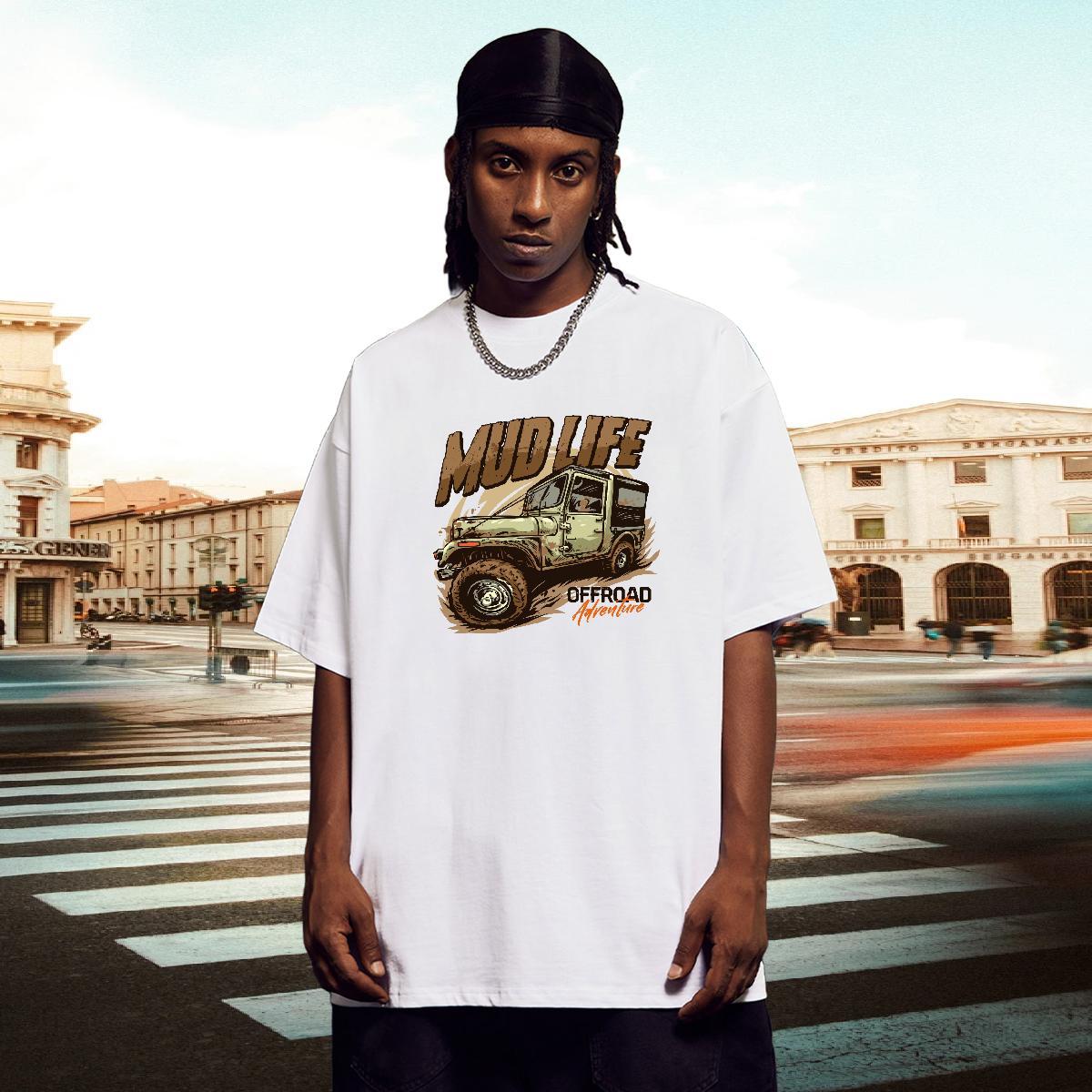Unisex Tshirt for Man Woman Casual Beach 230g Cotton DIY Breathable Short Sleeve car T-Shirts for Men Casual New Tops