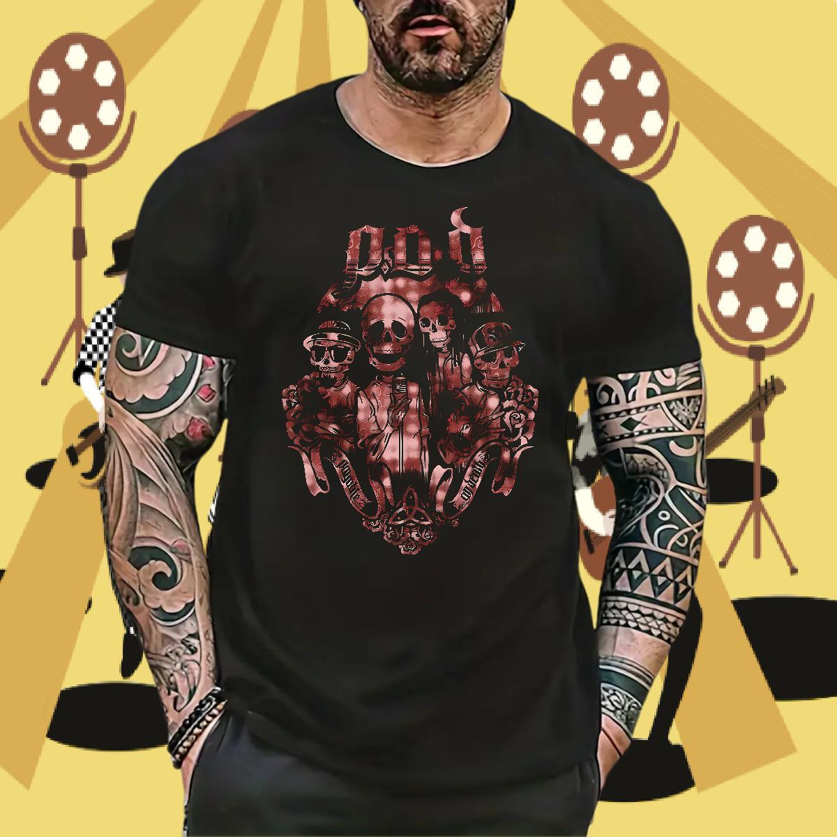 Wholesale scary Men Tops Tees 230g Pure Cotton Men T Shirts Custom Big Size Street Wear O Neck Short Sleeves Popular Tops Shirt