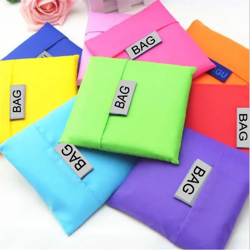 Portable folding shopping bag Large nylon bags Thick Foldable Waterproof ripstop Shoulder Bag Handbag Grocery 240819