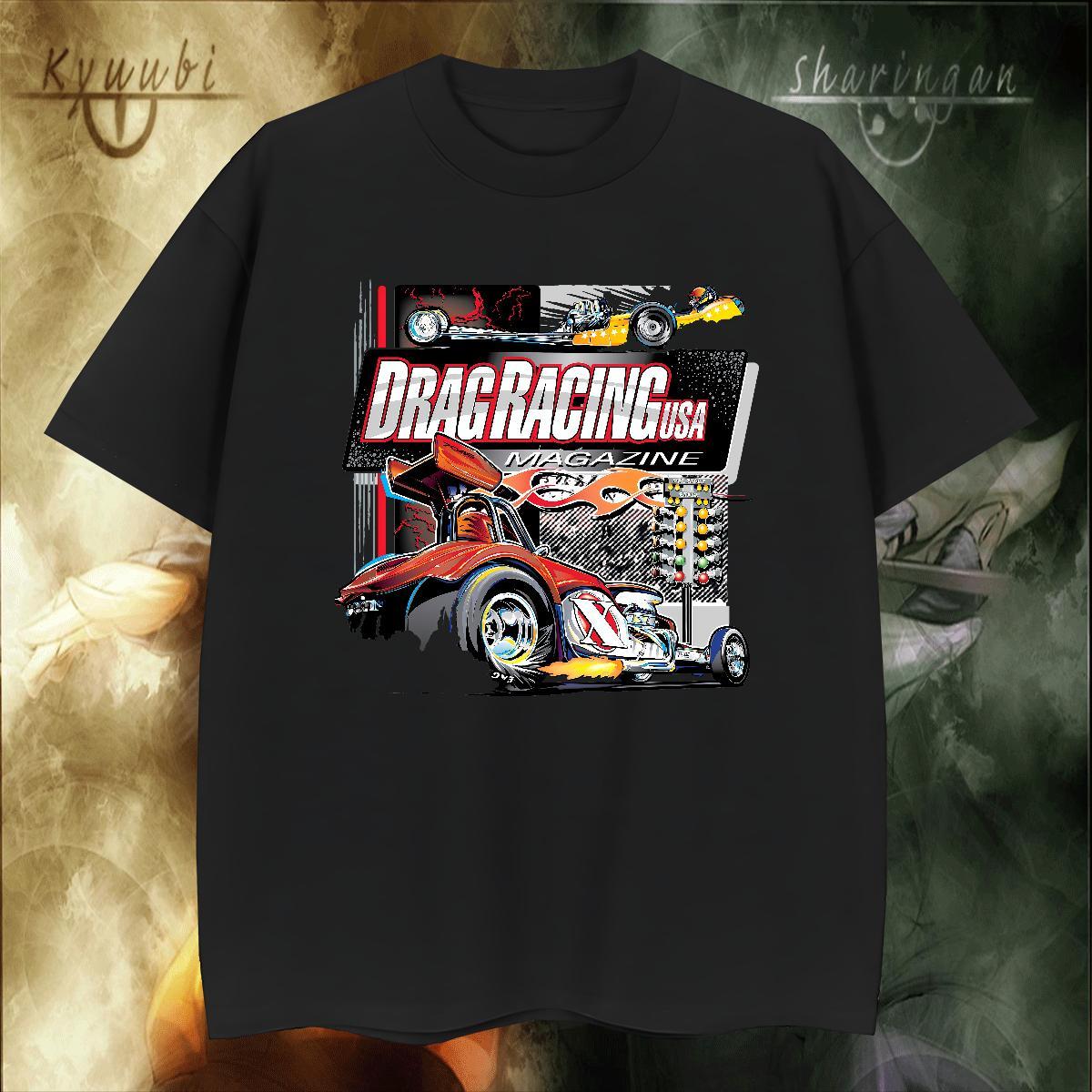 Cool Design car T Shirt For Man Spring Summer Tshirts 230g Pure Cotton Stylist Breathable Crew Neck Plus Size Cartoon Clothes