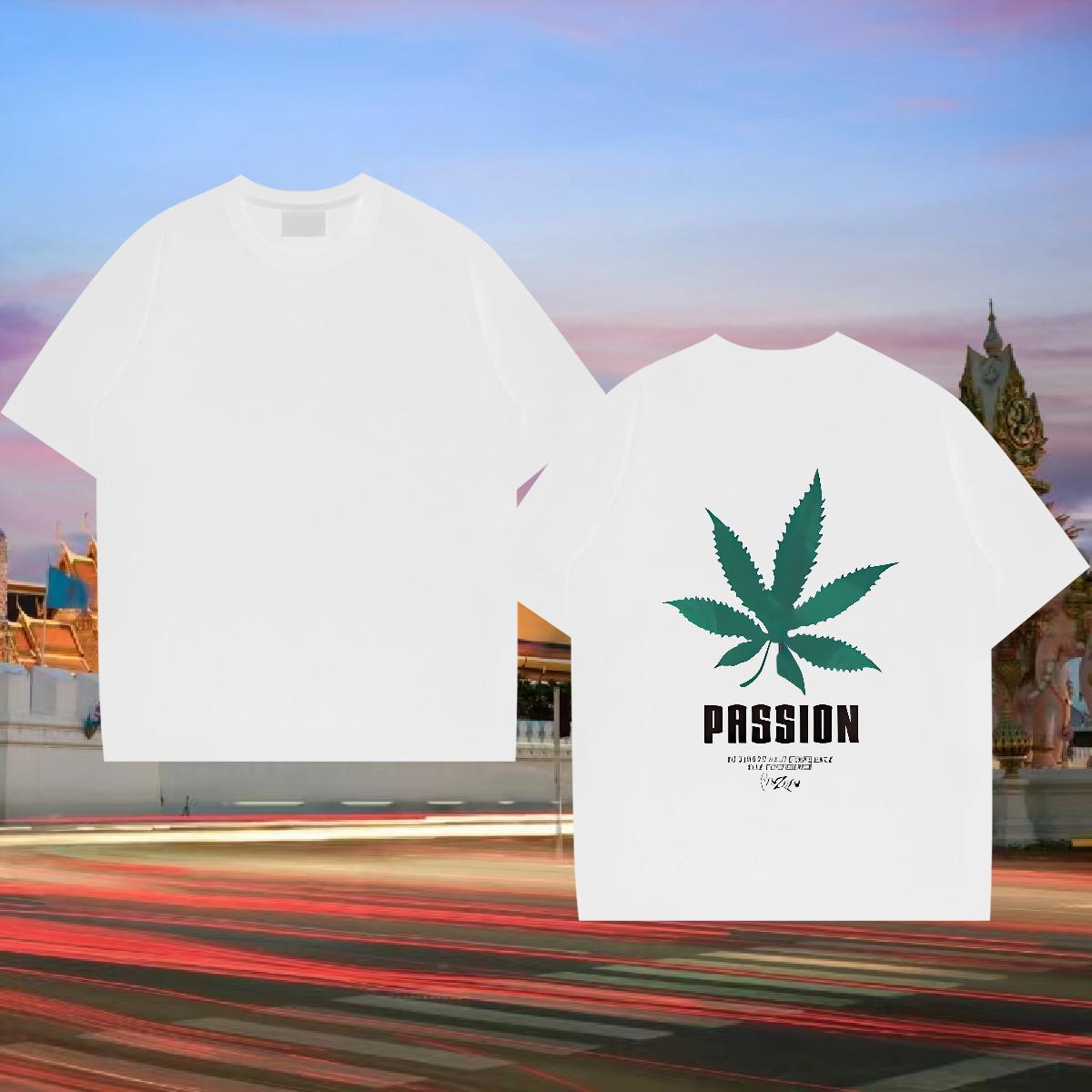 2024 DIY Men Tshirts tree Sport 230g Cotton Clothings Breathable Crew Neck Unisex T-Shirts for Men Custom Anime