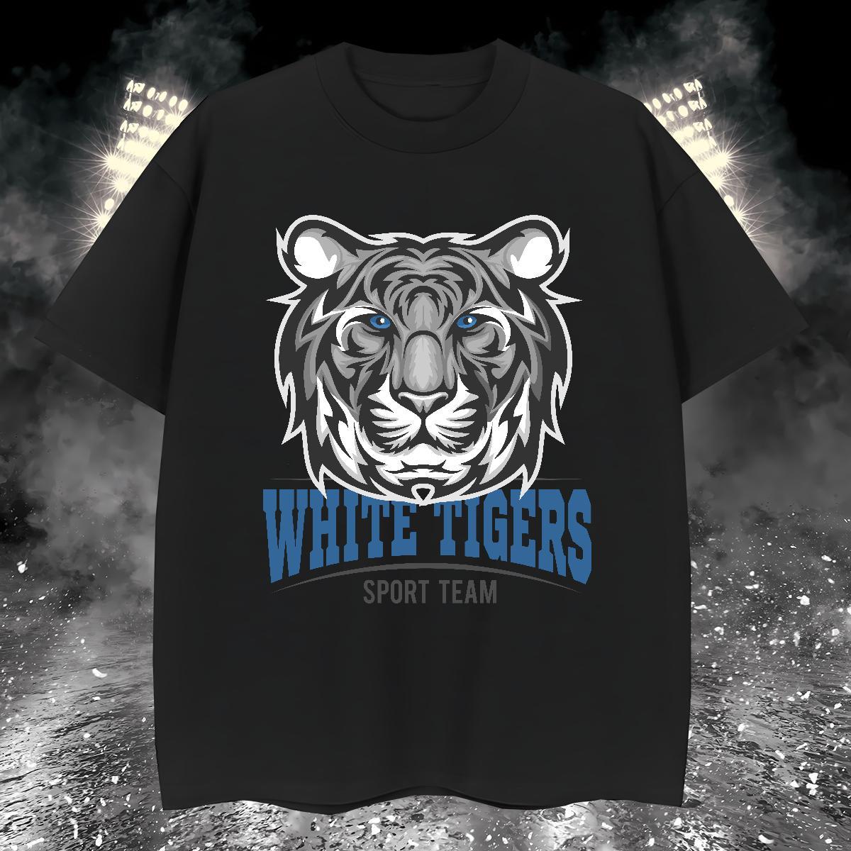 Unisex Man T Shirts tiger Breathable Short Sleeve Daily Outfit Custom Print Plus Size 230g 100% Cotton Mens Tshirts Fashion Design Top Tees