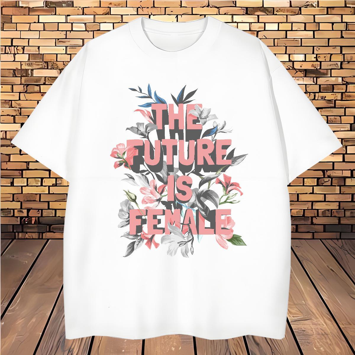 Custom Men Clothes T-Shirt flower Beach 230g 100% Cotton Wear Short Sleeve Soft Classic Man T Shirts DIY Logo Oversized